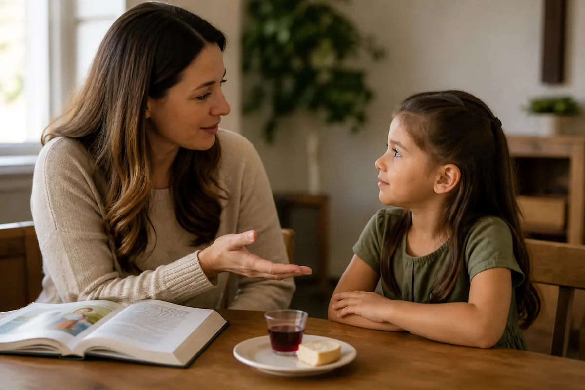 Illustration supporting How to Explain Communion to Kids Without Overcomplicating It