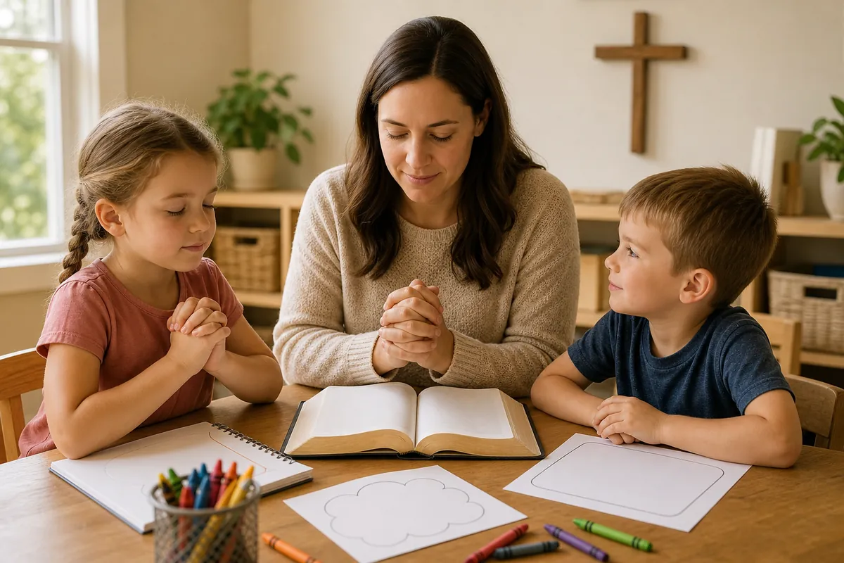 Illustration supporting How to Teach Kids the Lord's Prayer Line by Line