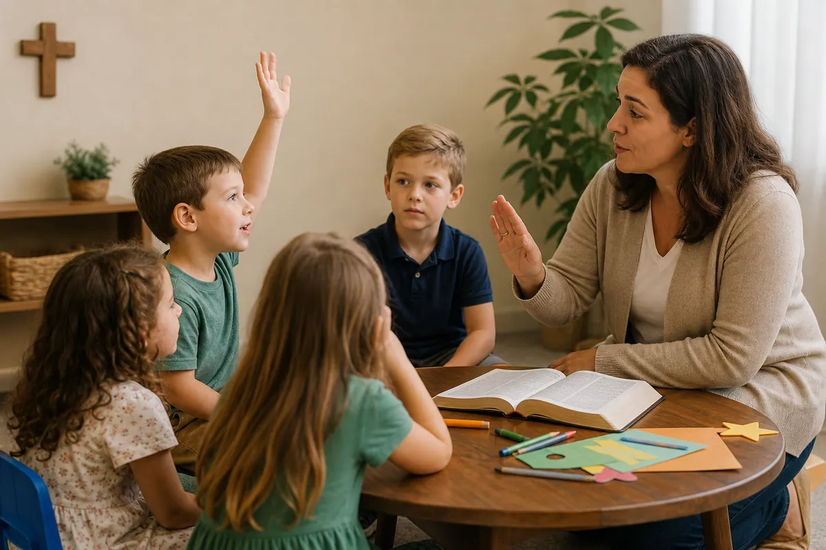 Illustration supporting How to Handle a Kid Who Won't Stop Interrupting Bible Time