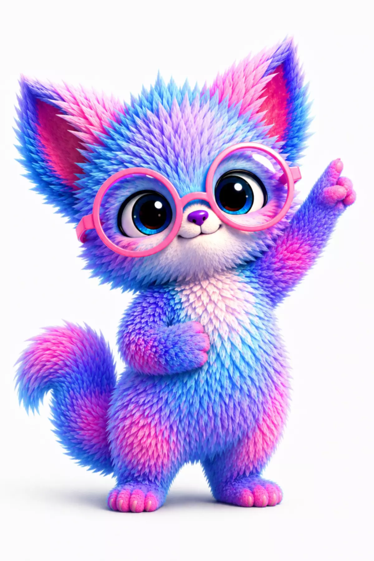 Scout the Cat pointing