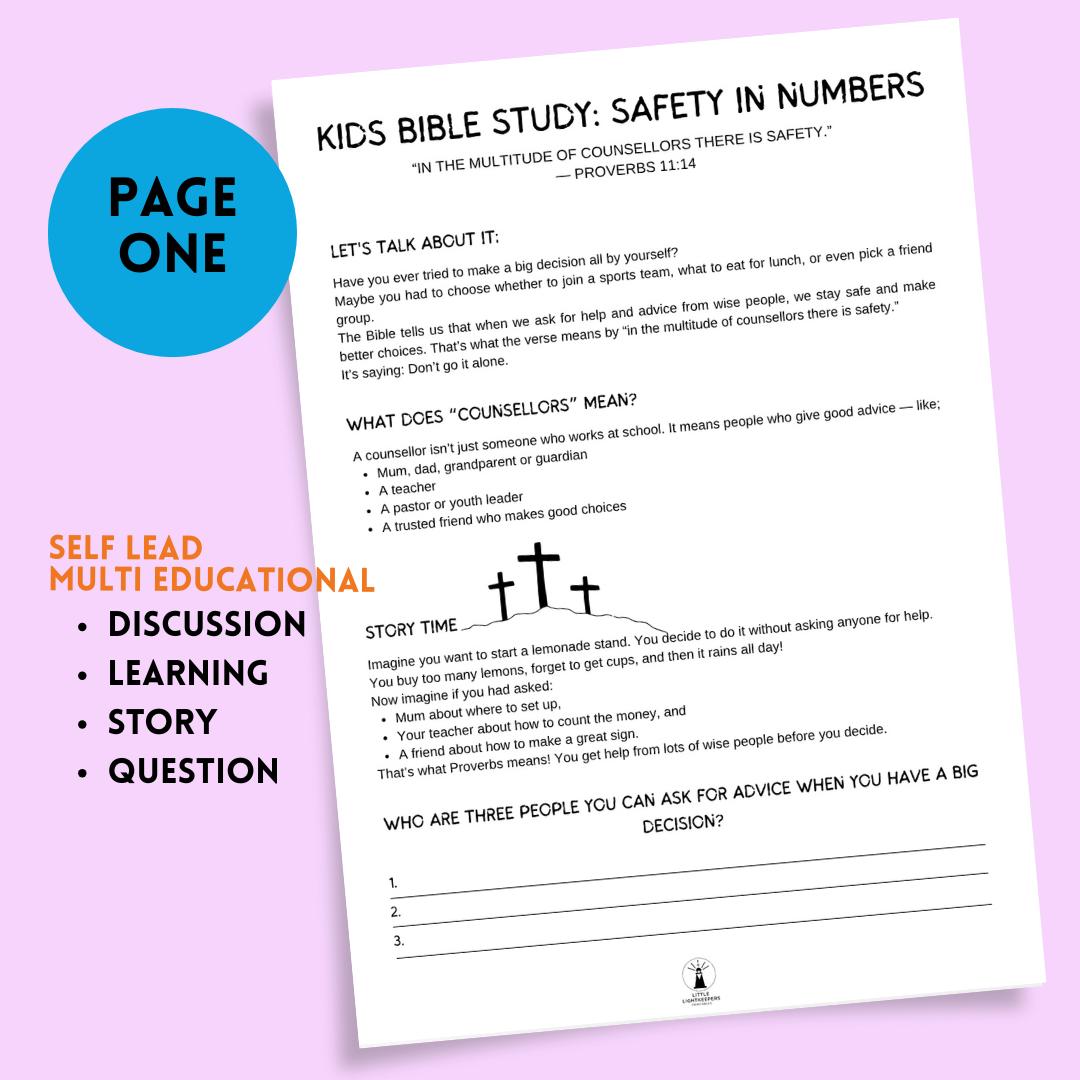 Kids Bible Study Worksheet – Proverbs 11:14 SOAP Guide (Printable PDF) — Kids Bible Study Worksheet Proverbs 1114 1