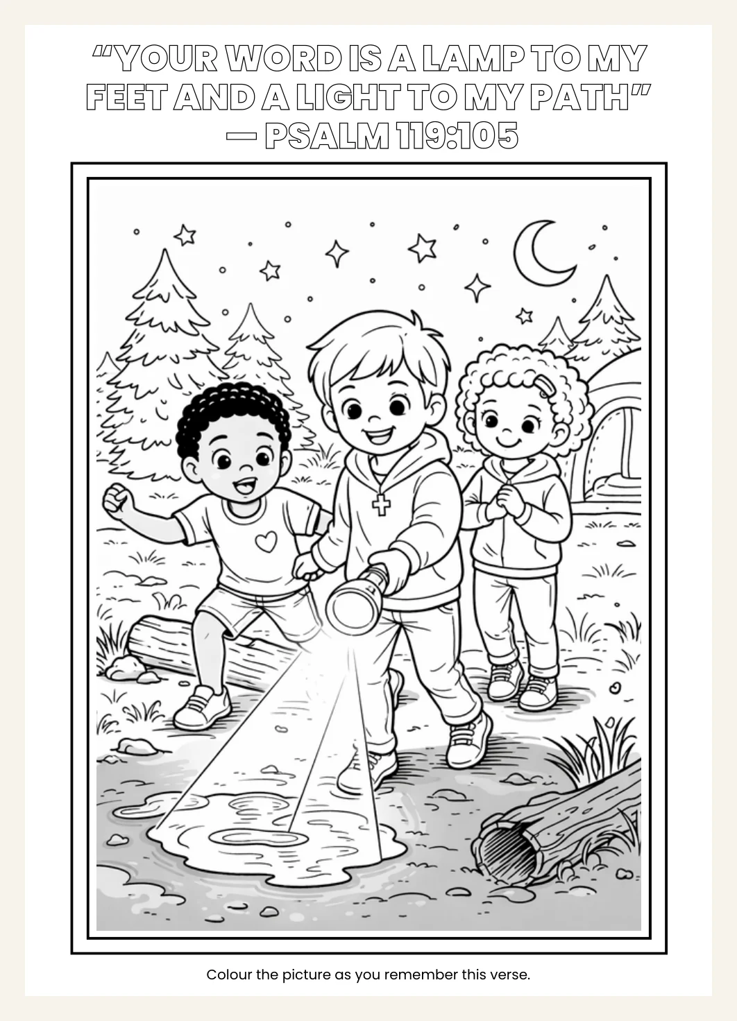 Kids Bible Study Worksheets | 5-Day Christian Devotional (PDF Download) — Preview page 1