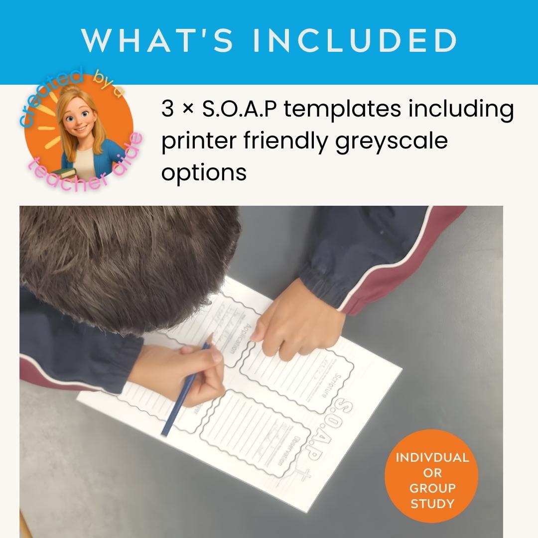 S.O.A.P Bible Study Verse Mapping Template Printable | PDF Download Pack Volume 2 — Soap Bible Study Verse Mapping Template 2 2